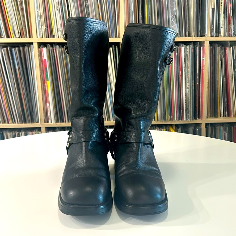 Steve Madden Astor leather motorcycle boot size 11 moto boot